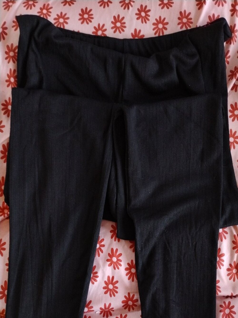 Realtree Black Ribbed High-Rise Performance Leggings - Size XXL